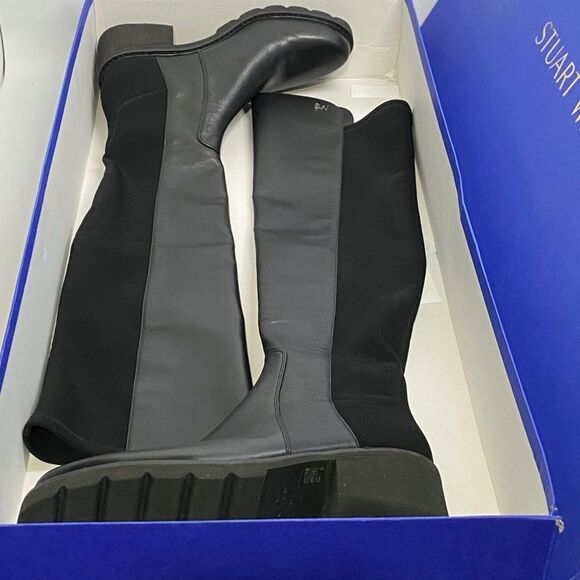 Stuart Weitzman 5050 Alina City Leather Over-The-Knee Boots size 7 - Picture 13 of 15